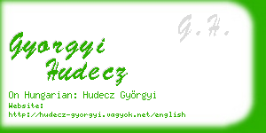 gyorgyi hudecz business card